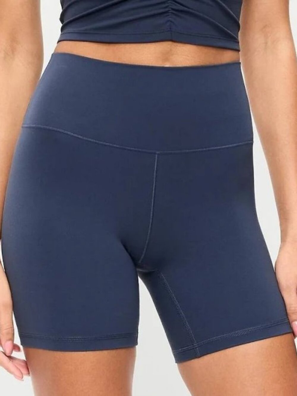 Women's Effortless Support Bike Shorts 6" - All in Motion™‎ Navy Blue L